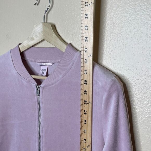 Victoria Secret Full Zip Cardigan Womens Size S/P Pink Velvet - Picture 7 of 9